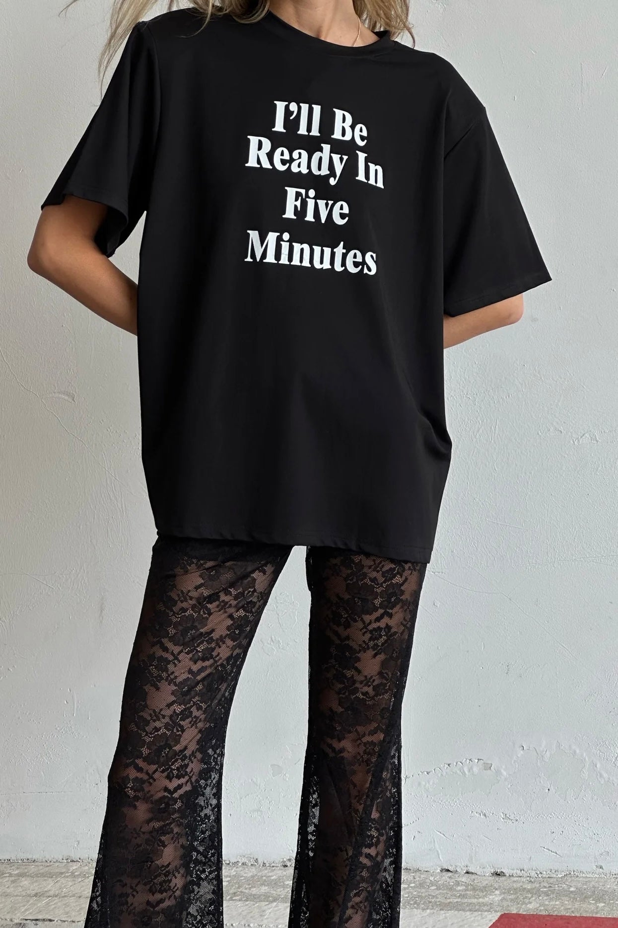 מכנסי תחרה סו - לבן