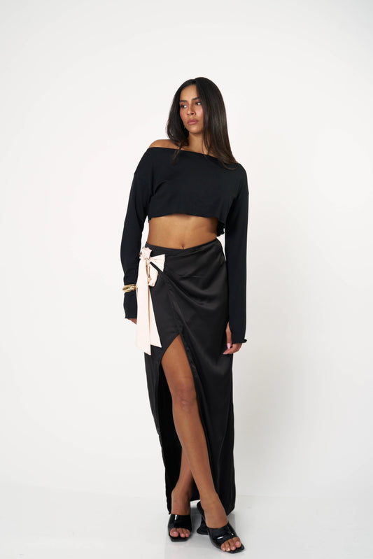 חצאית אנבל - שחור