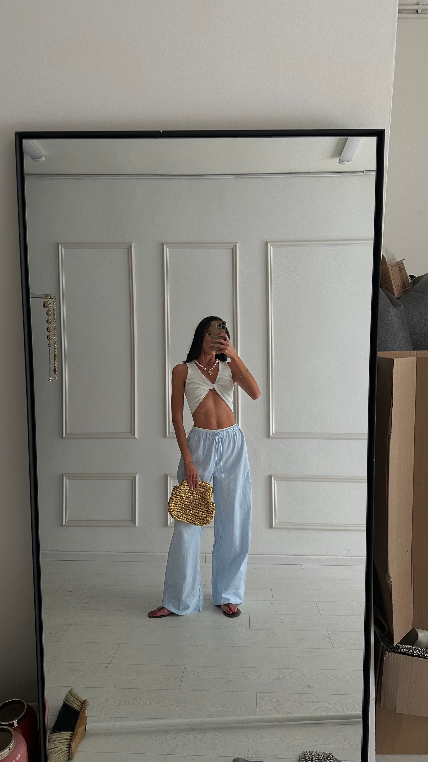 מכנסי פסים - ורוד EXCLUSIVE