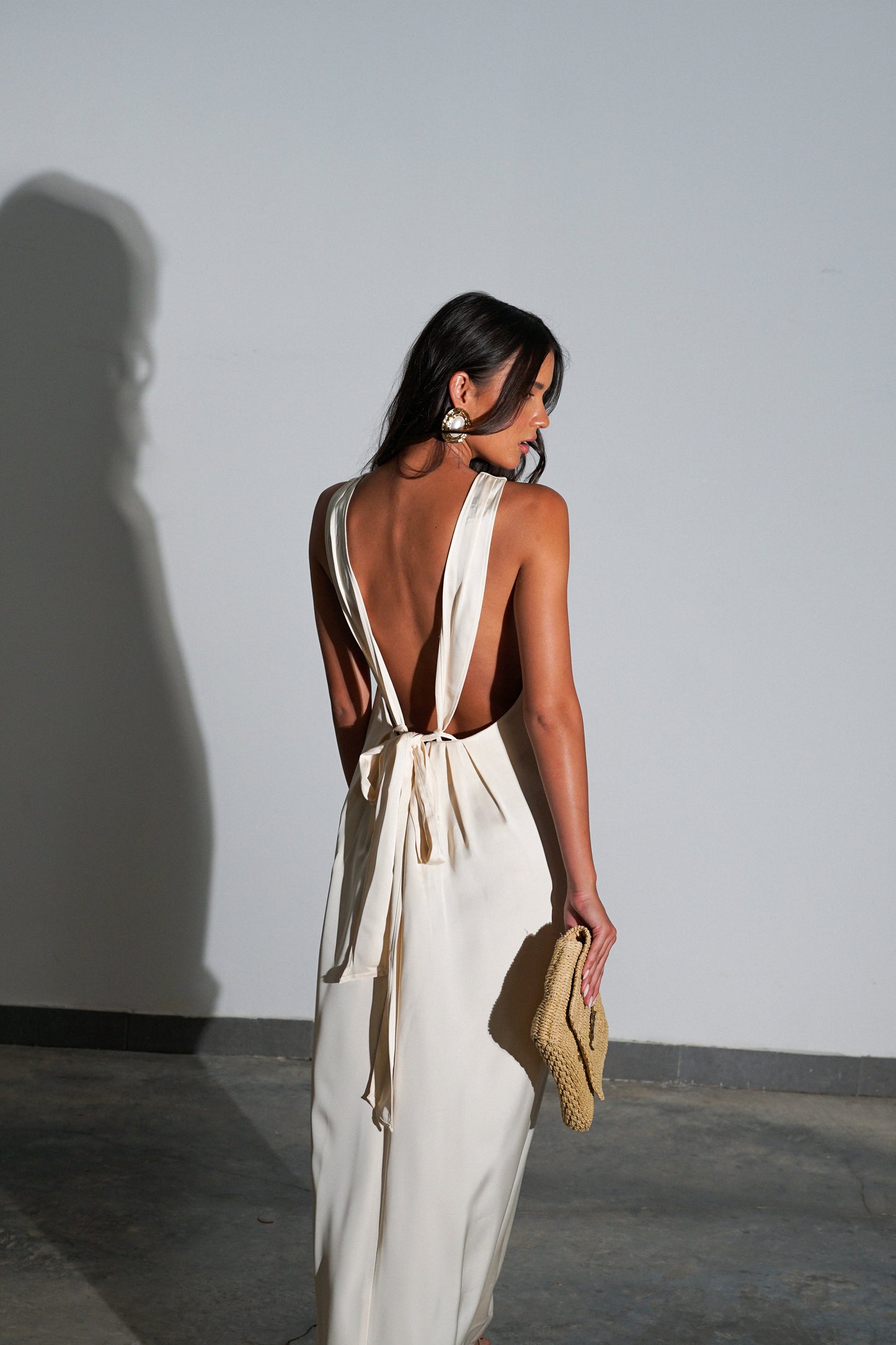 שמלת מקסי ארינה- בז