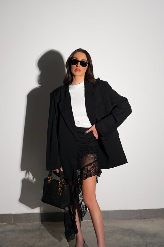 חצאית נצו-שחור