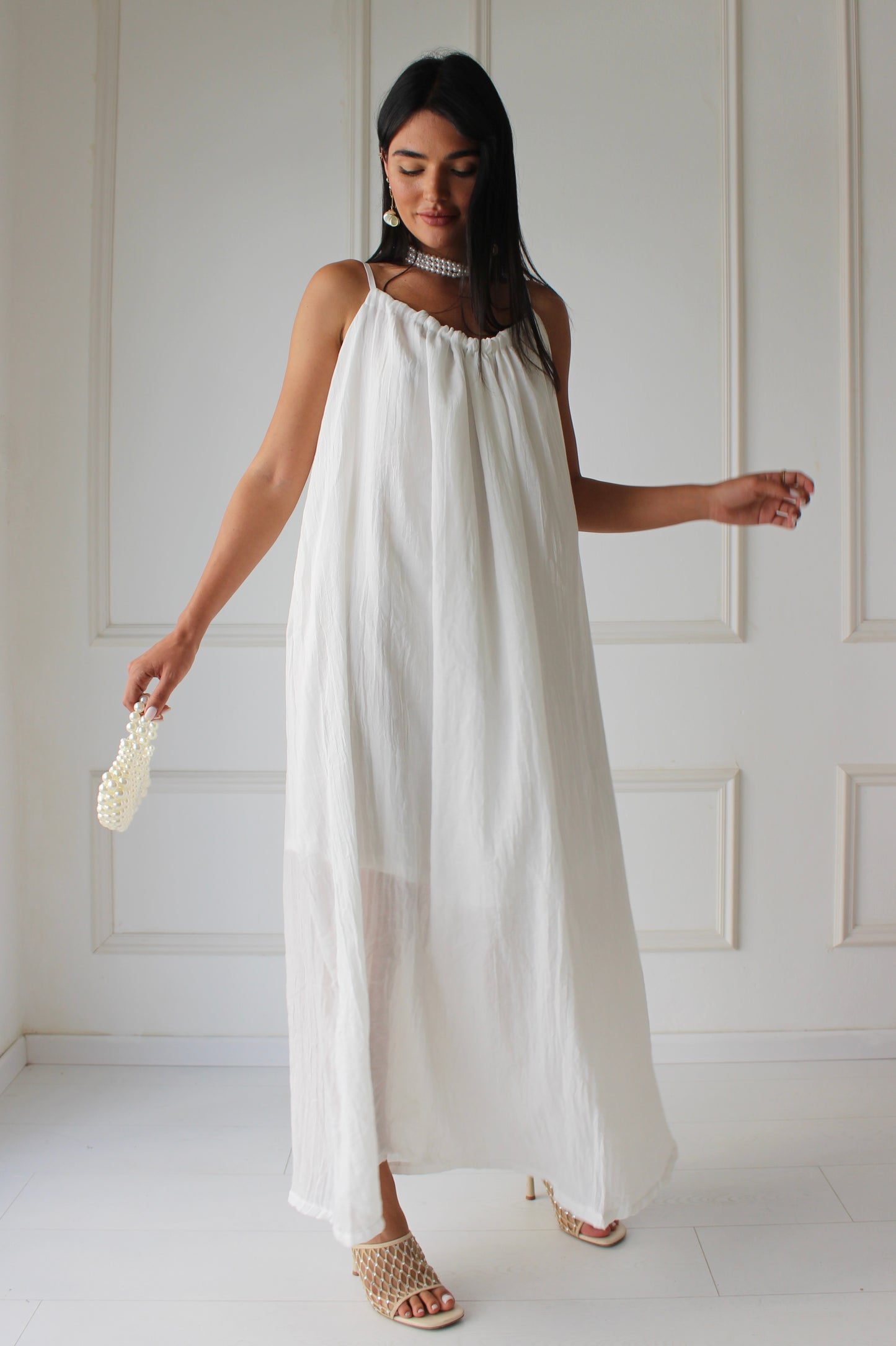 שמלת גיין - לבן