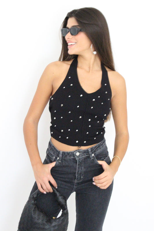 טופ סריג דיימונד - שחור