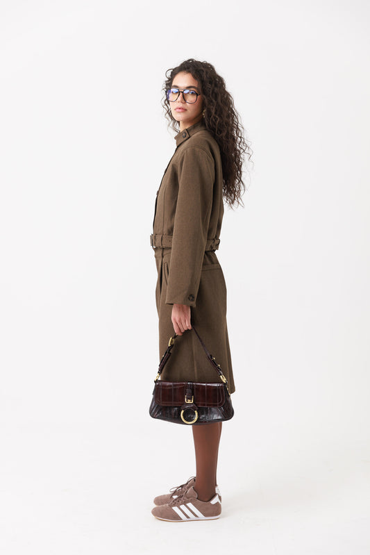 חליפת ברמודה שיינה- חום