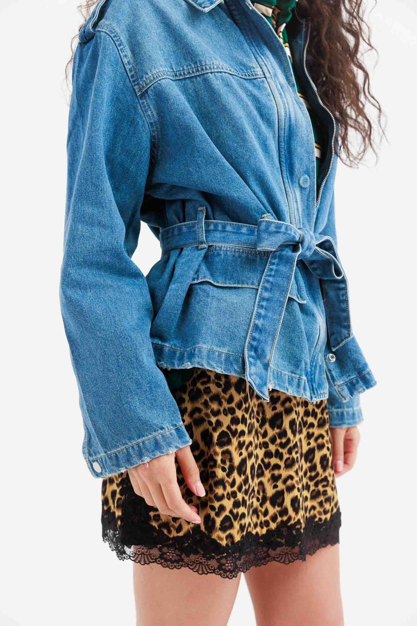 חצאית מיני קלי - מונמרת