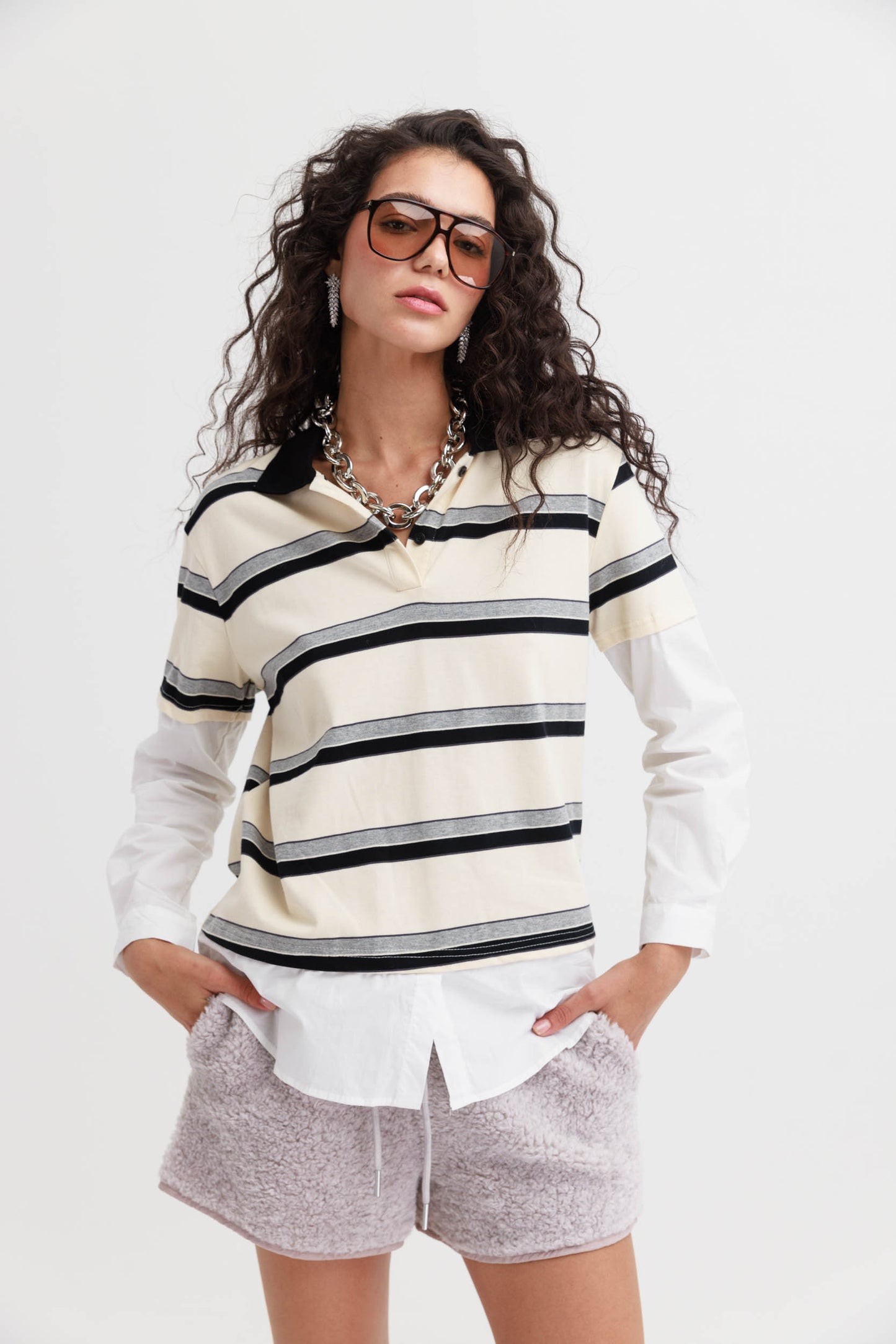 חולצת בורה- פסים