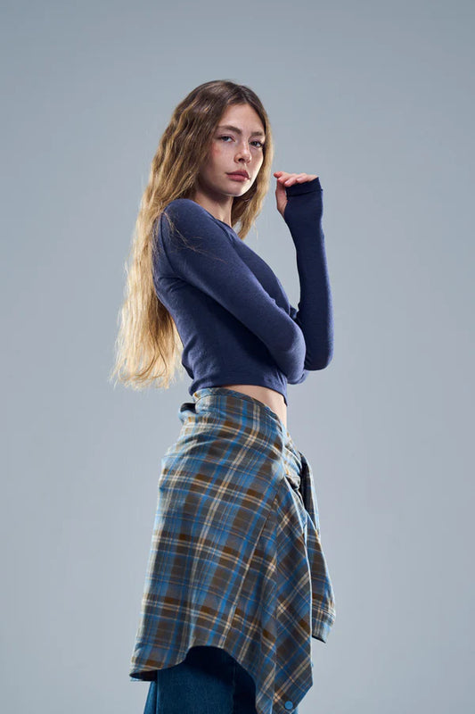 חולצת מייגן - כחול