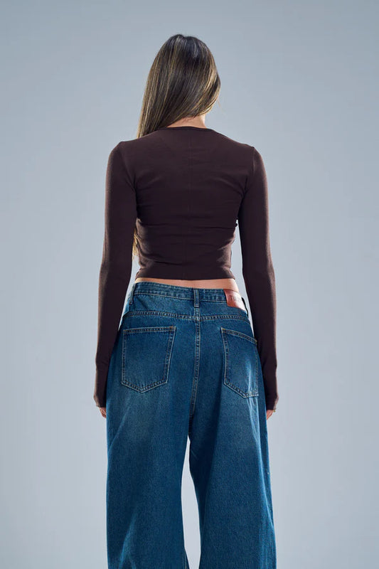 חולצת מייגן - חום