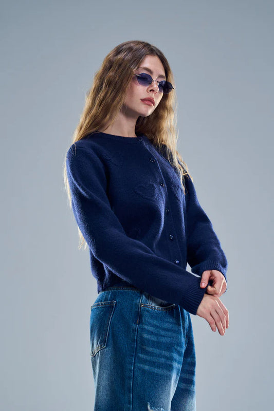 קרדיגן ארט - כחול