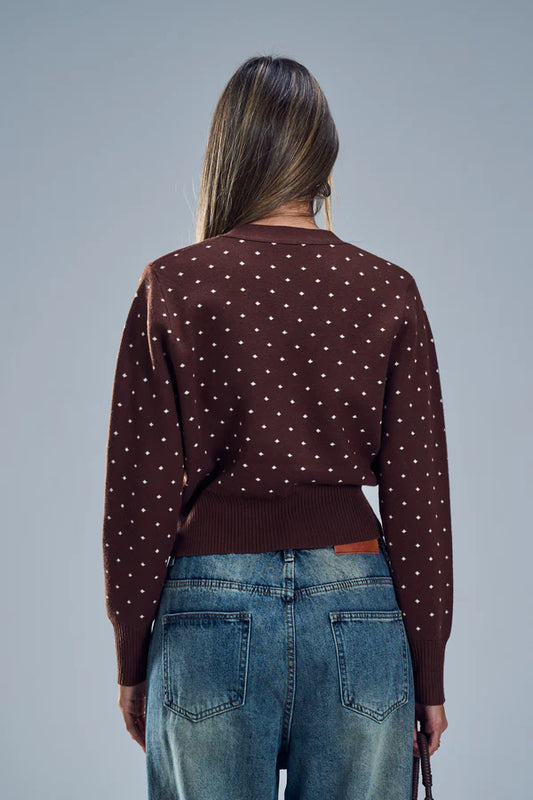 סריג ניקי - חום