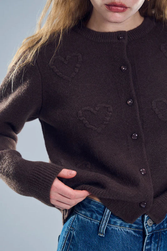 קרדיגן ארט - חום