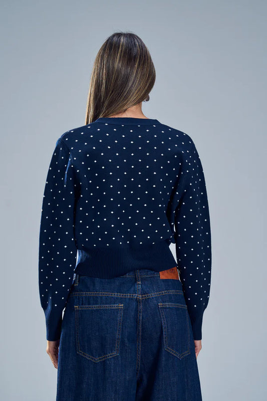 סריג ניקי - כחול