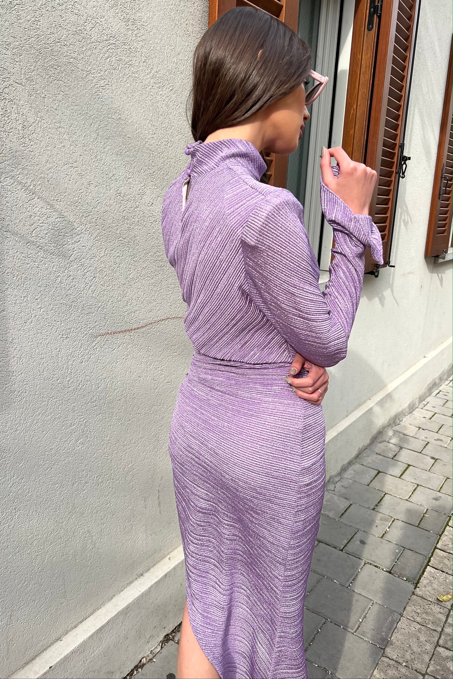 שמלת וגאס מקסי - לוונדר 