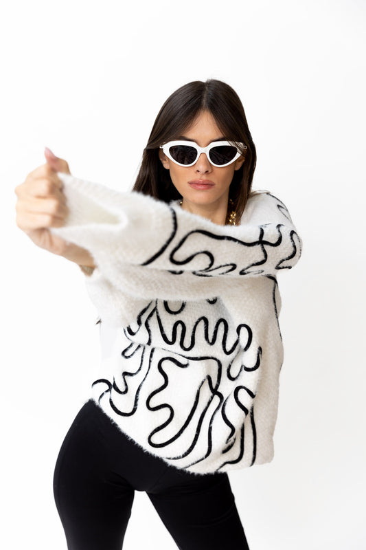 שמלת סריג ליין