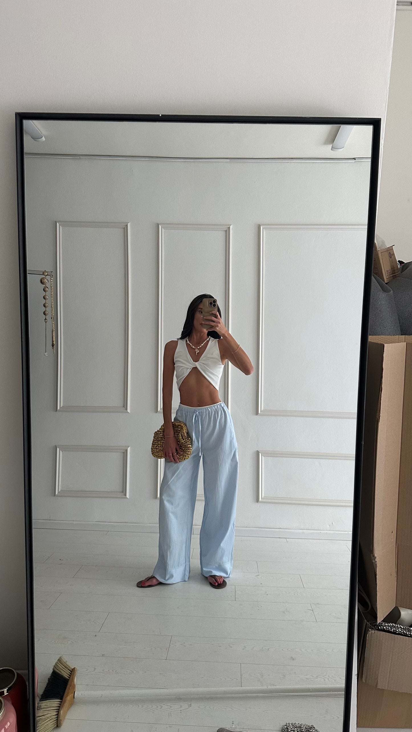 מכנסי פסים - ורוד EXCLUSIVE