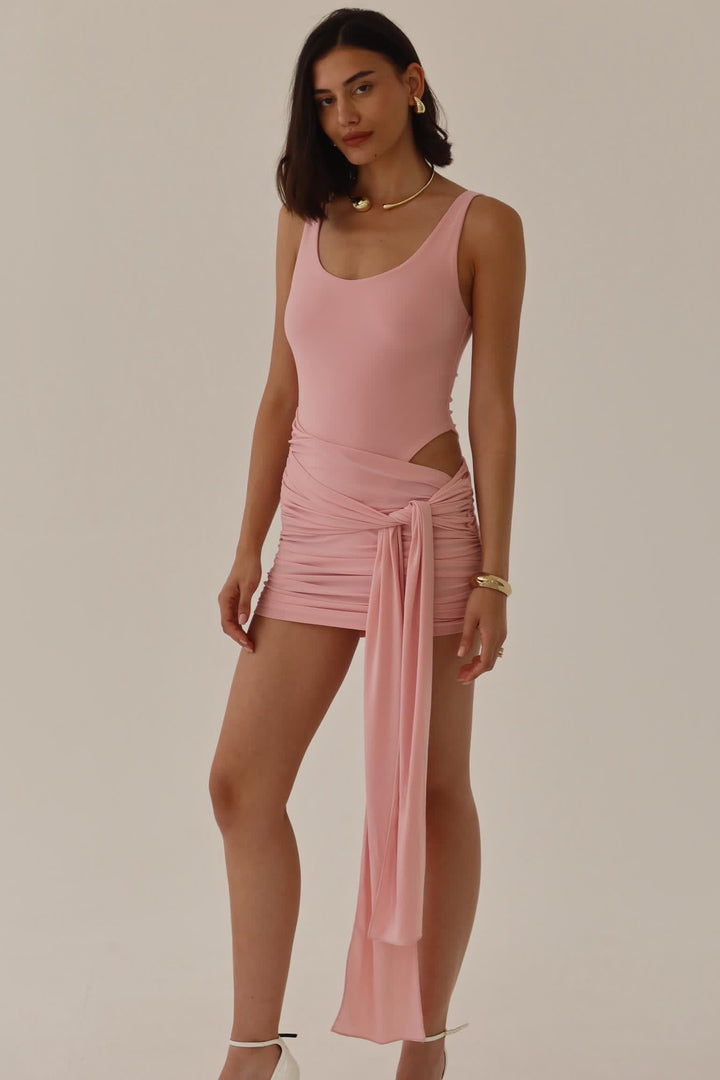 שמלת קרני - ורוד