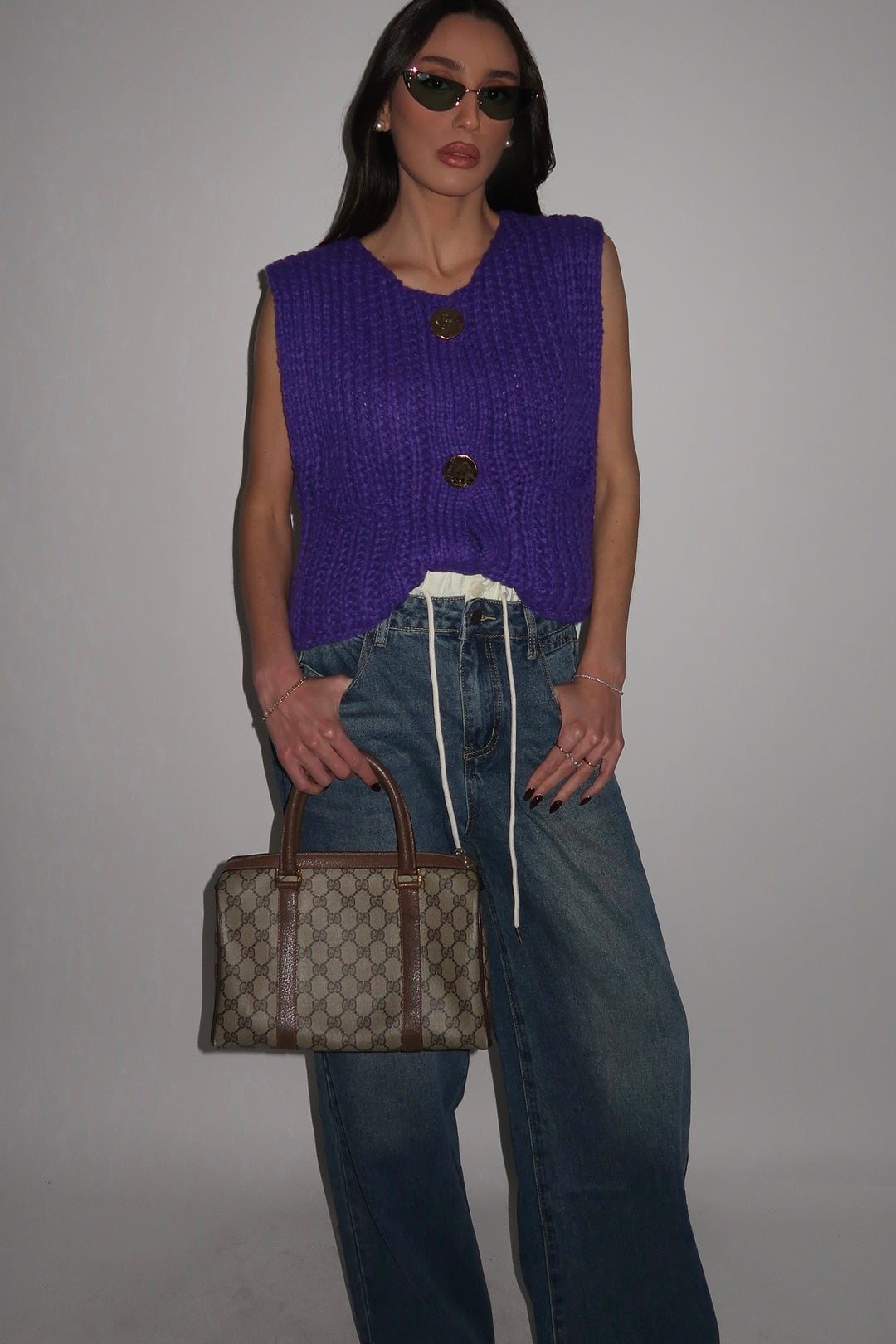 וסט שחף - סגול