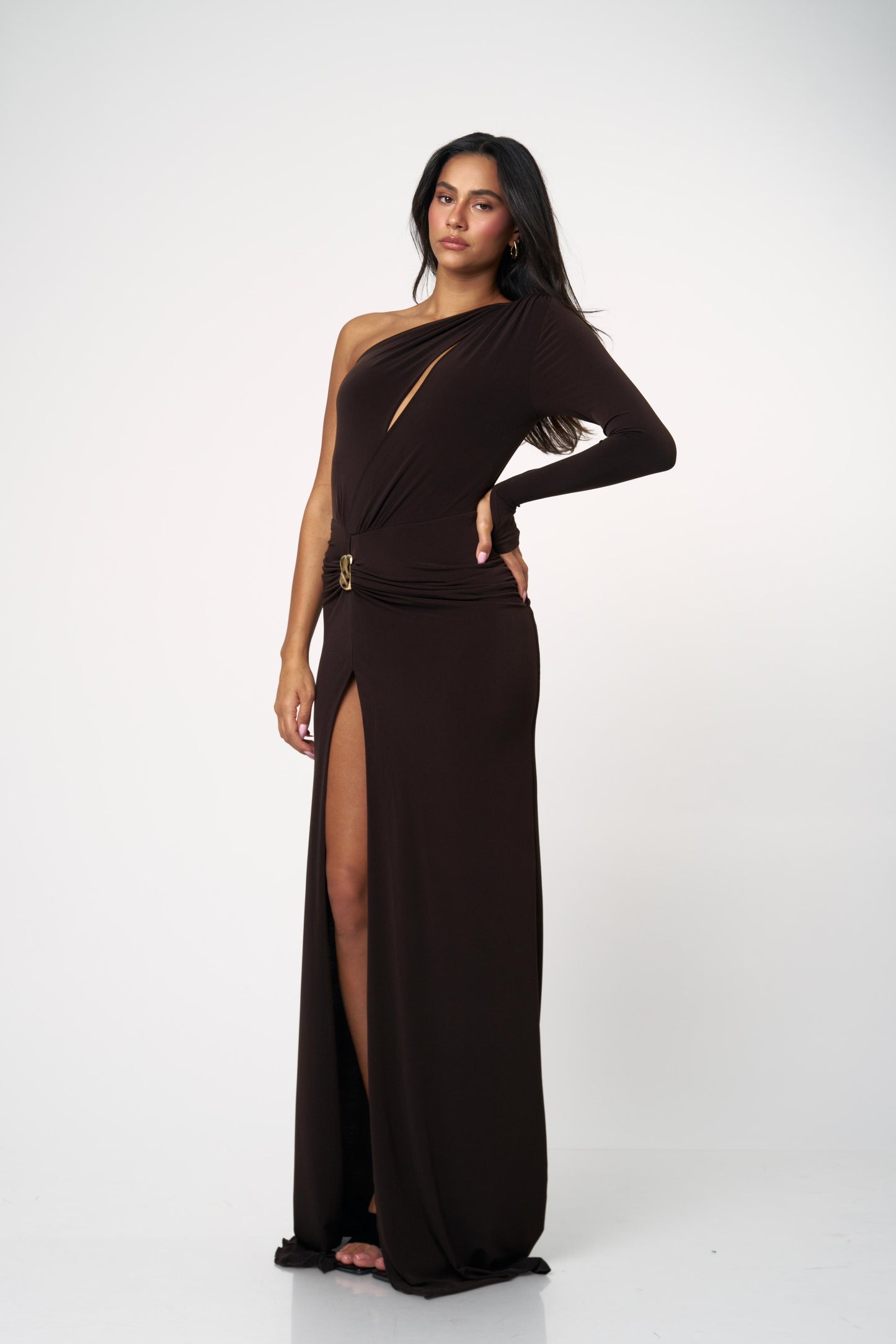 שמלת מלאני - שחור