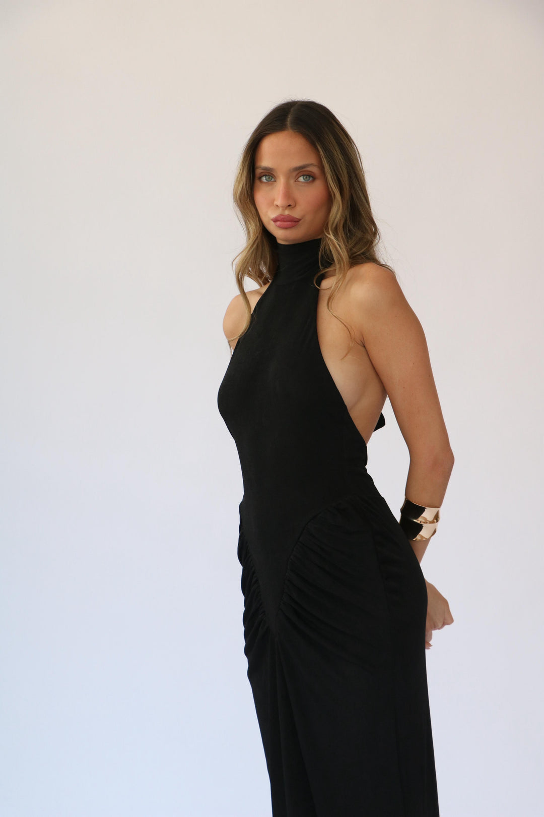 שמלת מוליבר - שחור