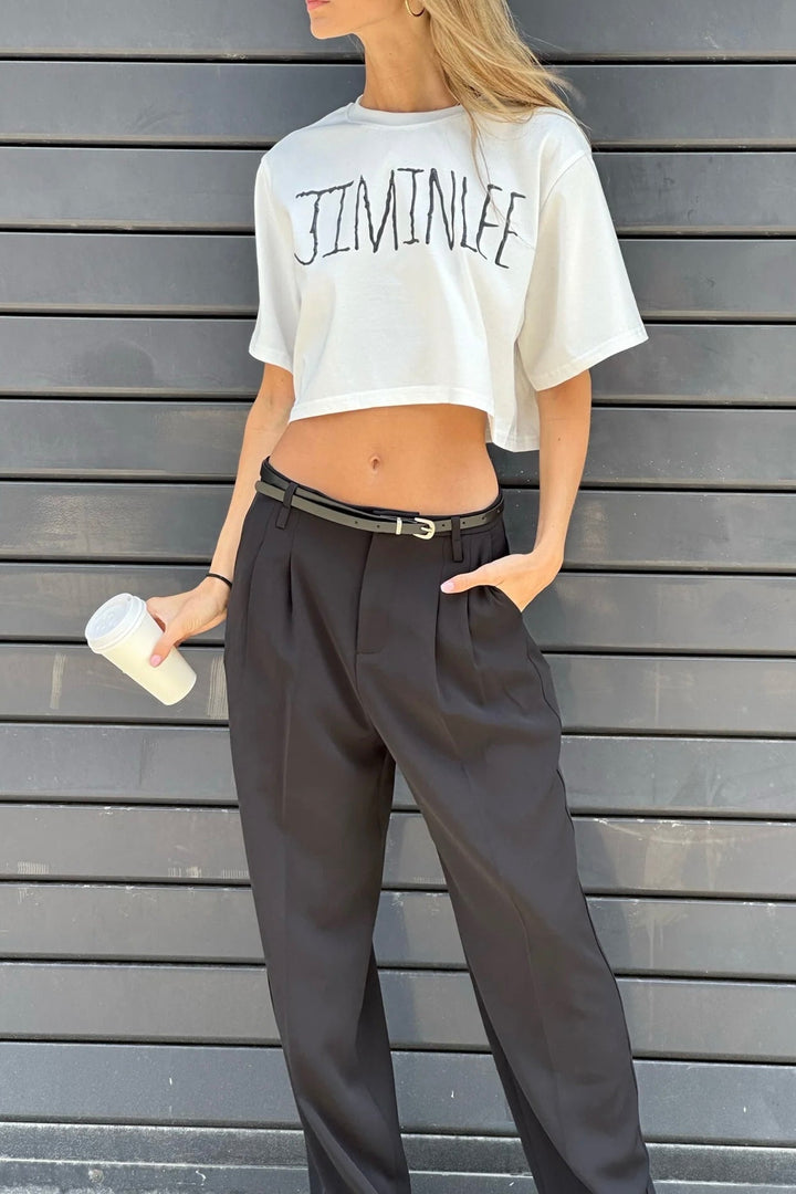 מכנסי מילאן - אפור