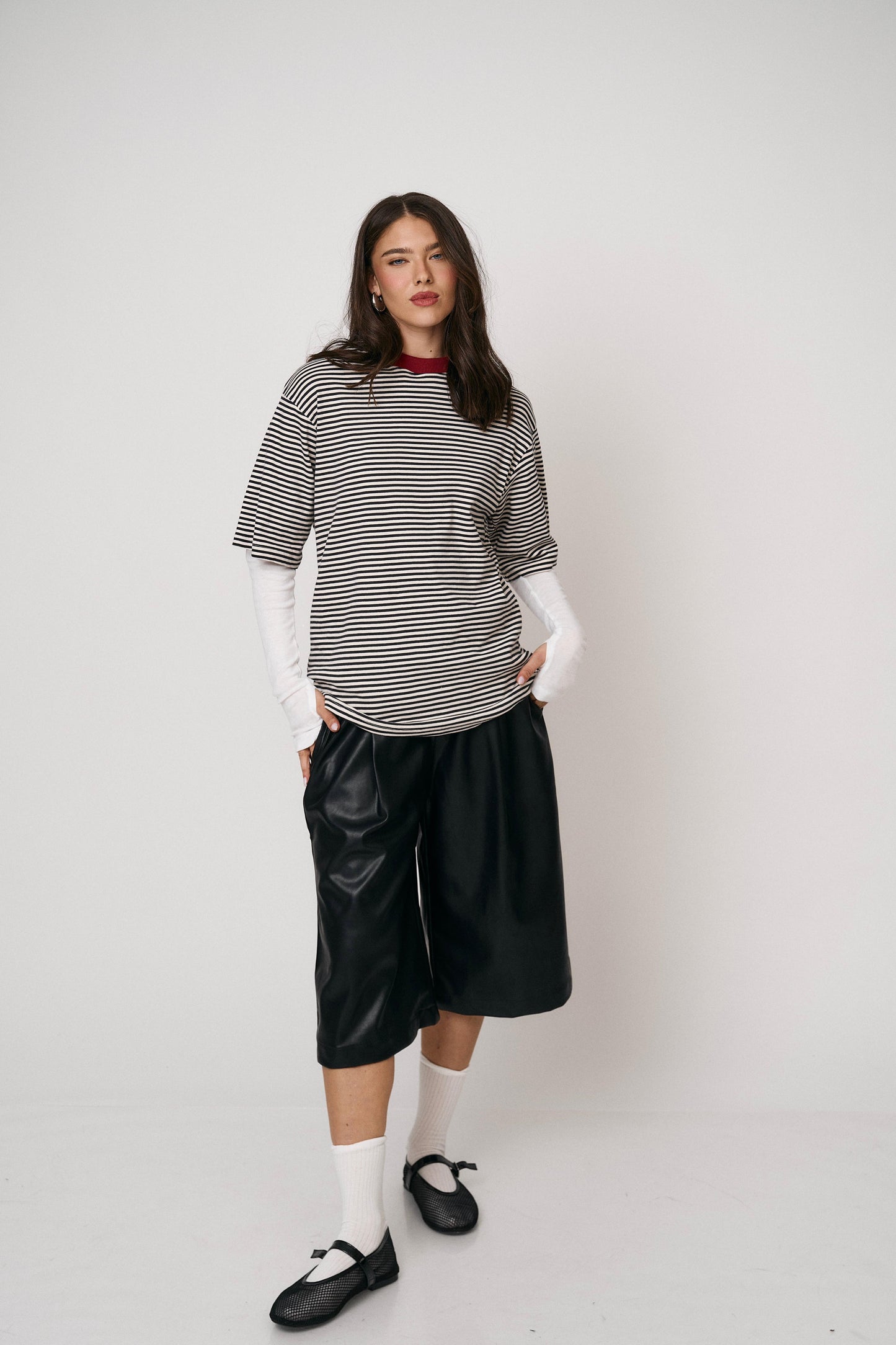 מכנסי ברמודה לורה - אפור