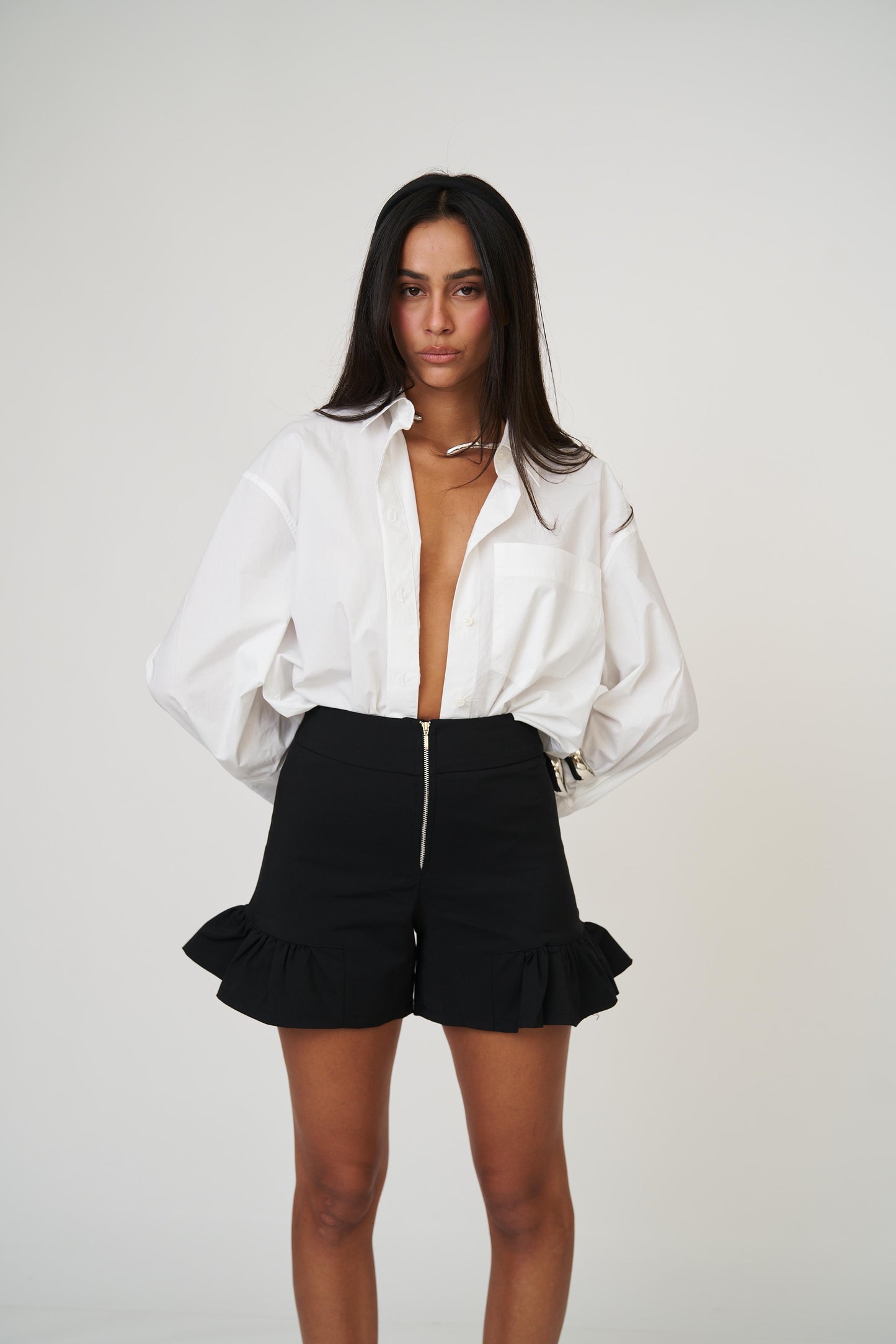 מכנסי סנדי - לבן