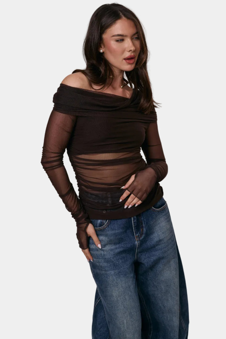 חולצת מיאל חום