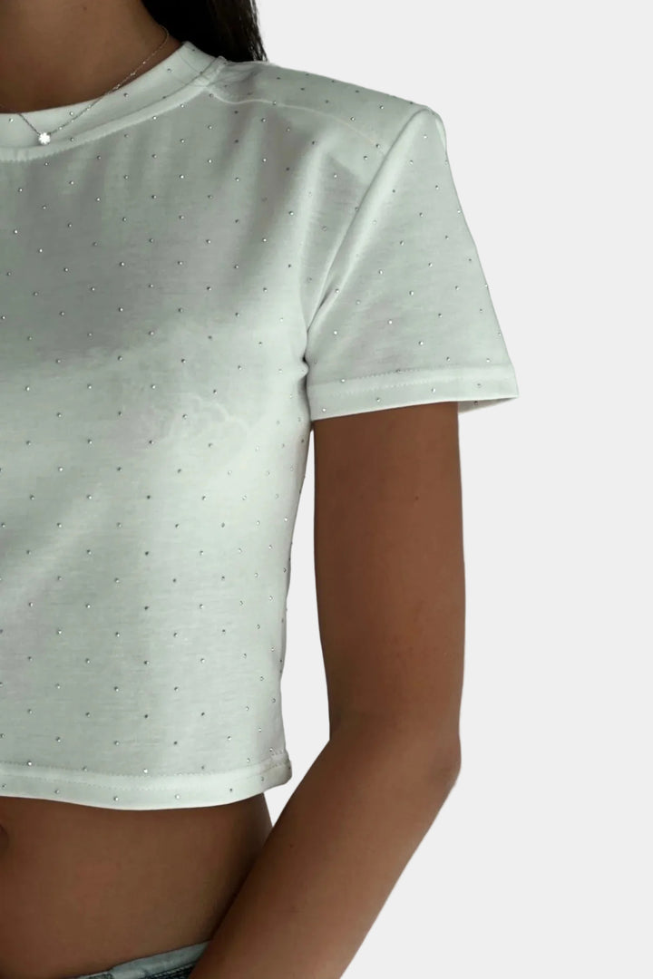 חולצת אבנים גבריאל - לבן