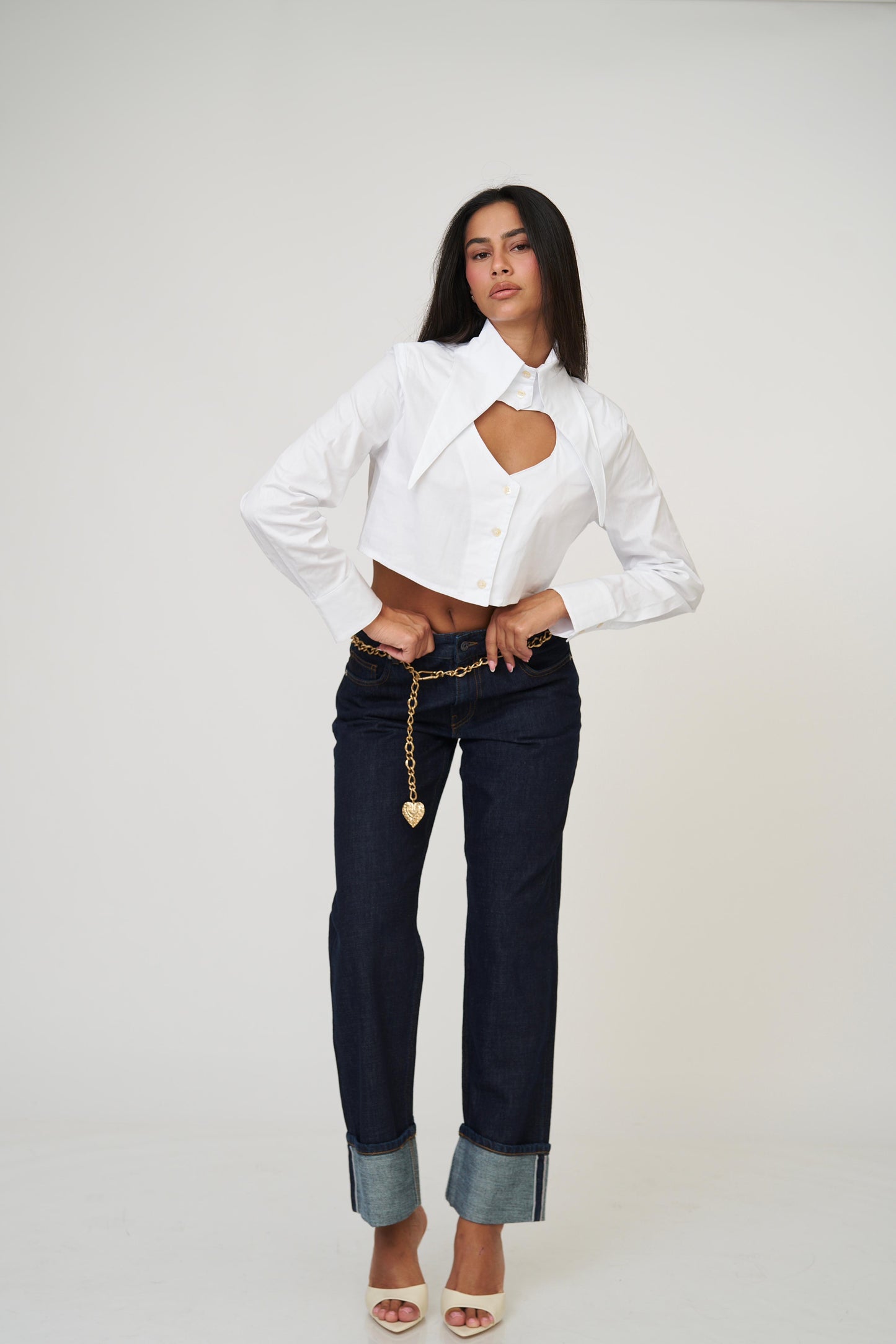 חולצת לימסל לב - שחור