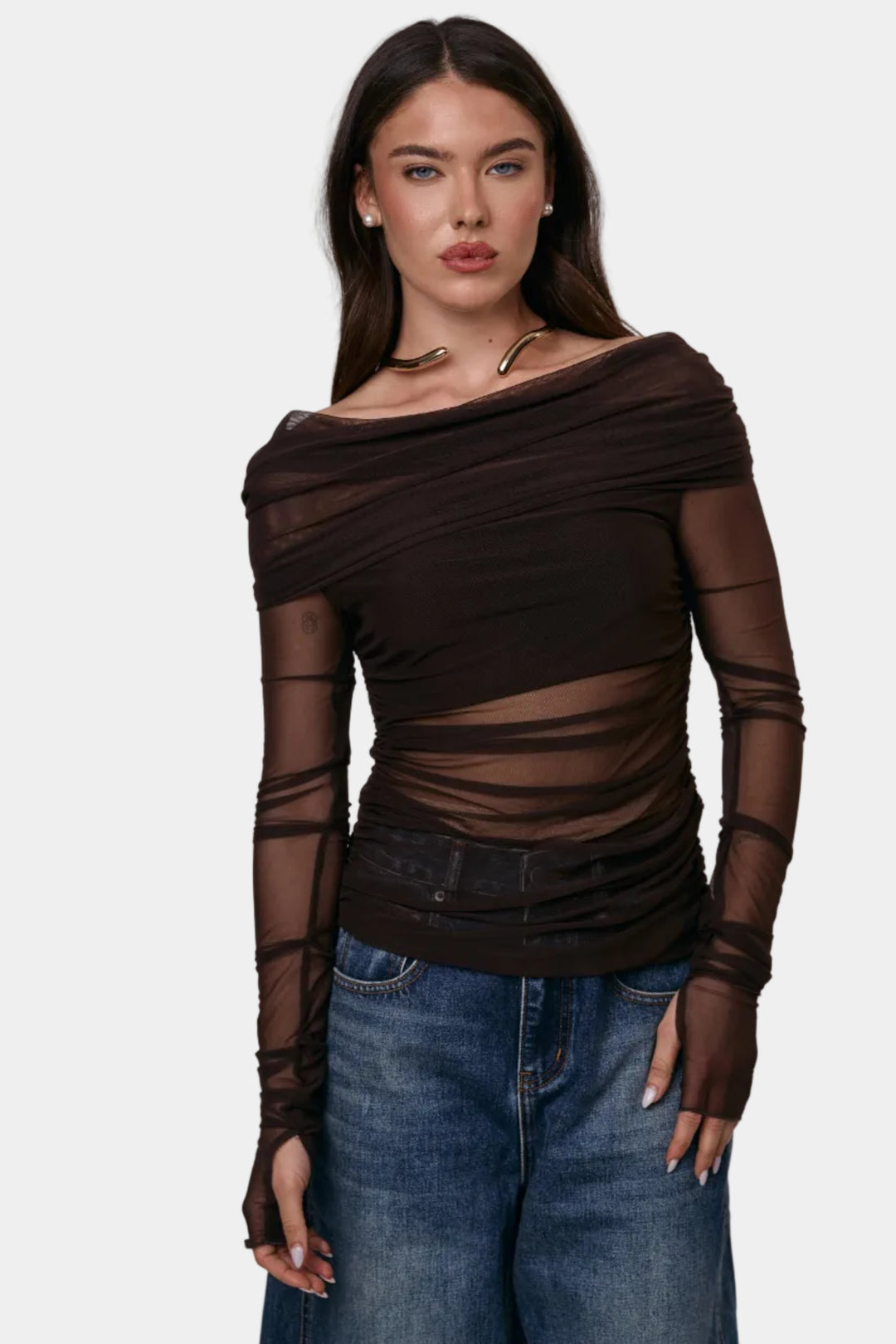 חולצת מיאל חום