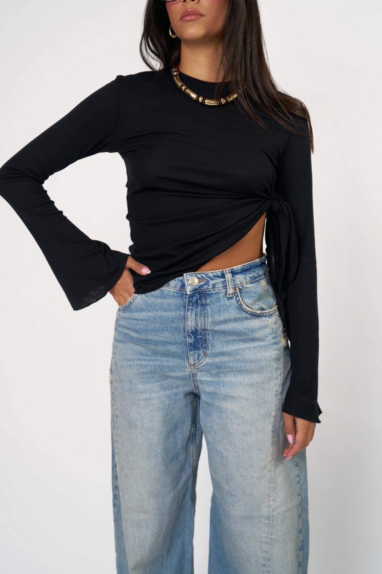 חולצת ארבל - שחור