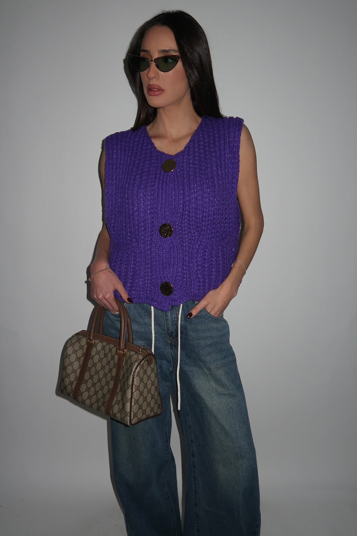 וסט שחף - סגול