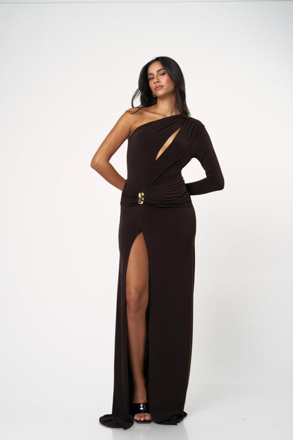 שמלת מלאני - שחור