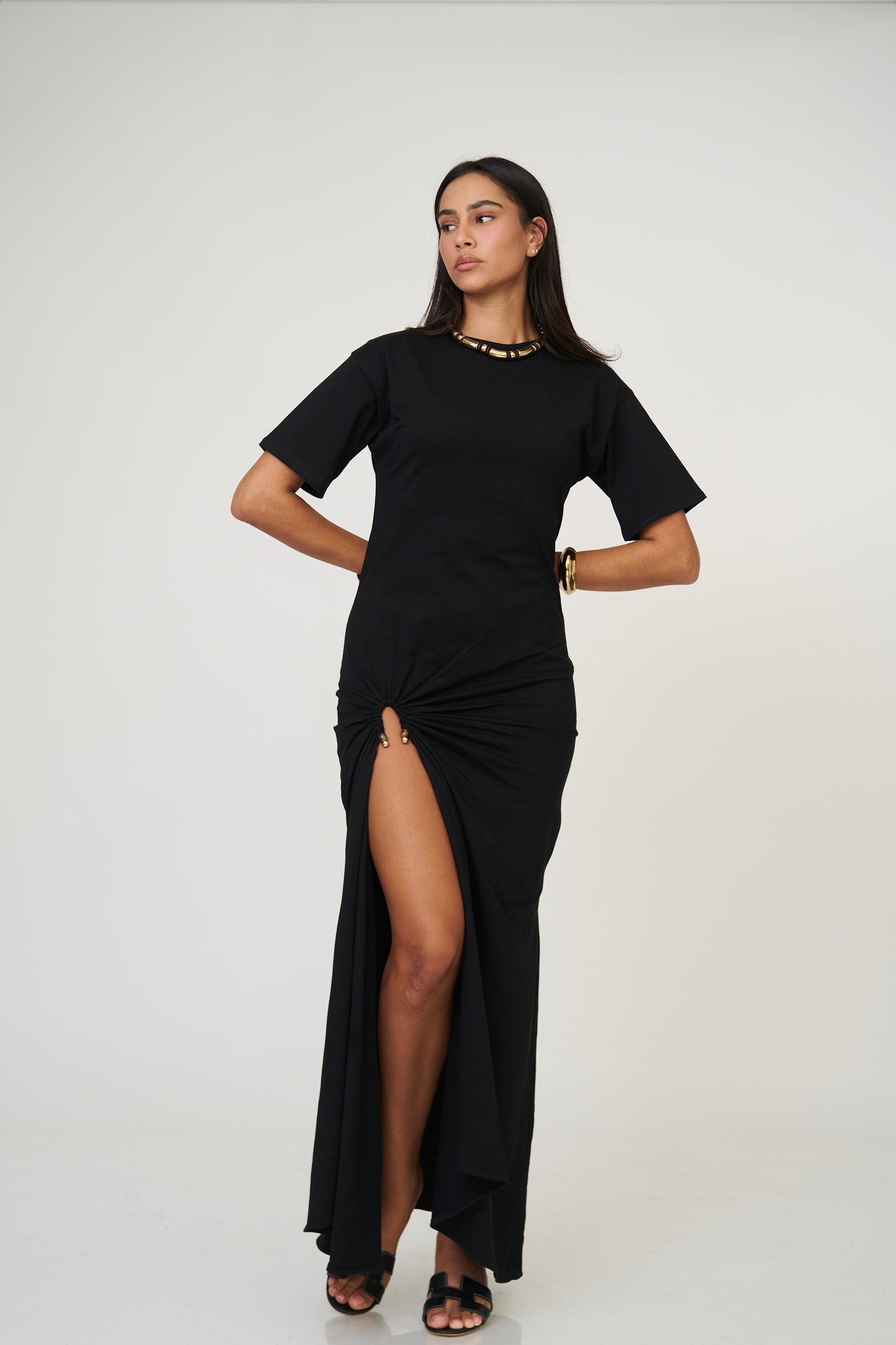 שמלת איימי - שחור