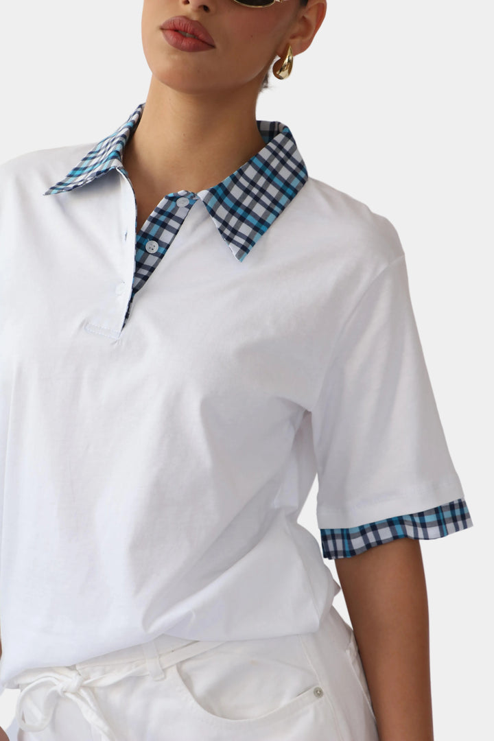 חולצת סיילו - לבן