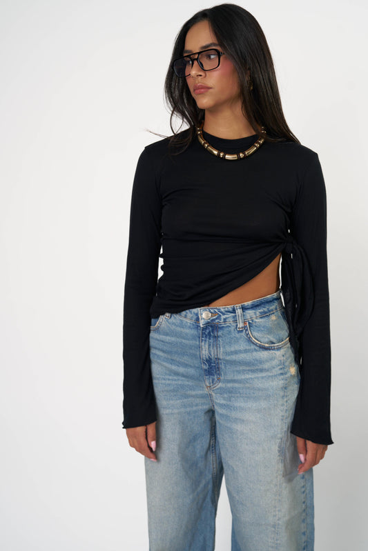 חולצת ארבל - שחור