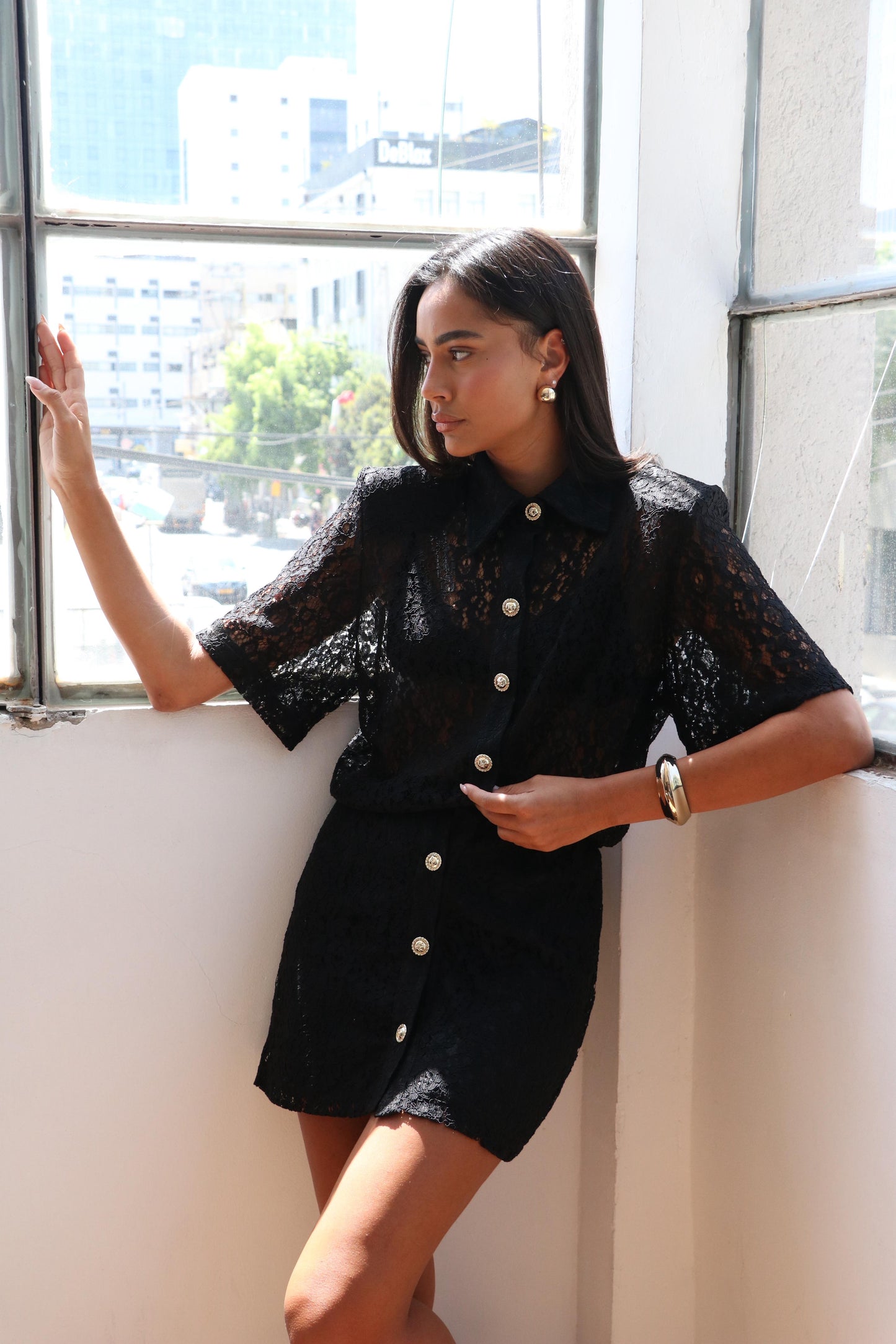 שמלת מלאני -לבן