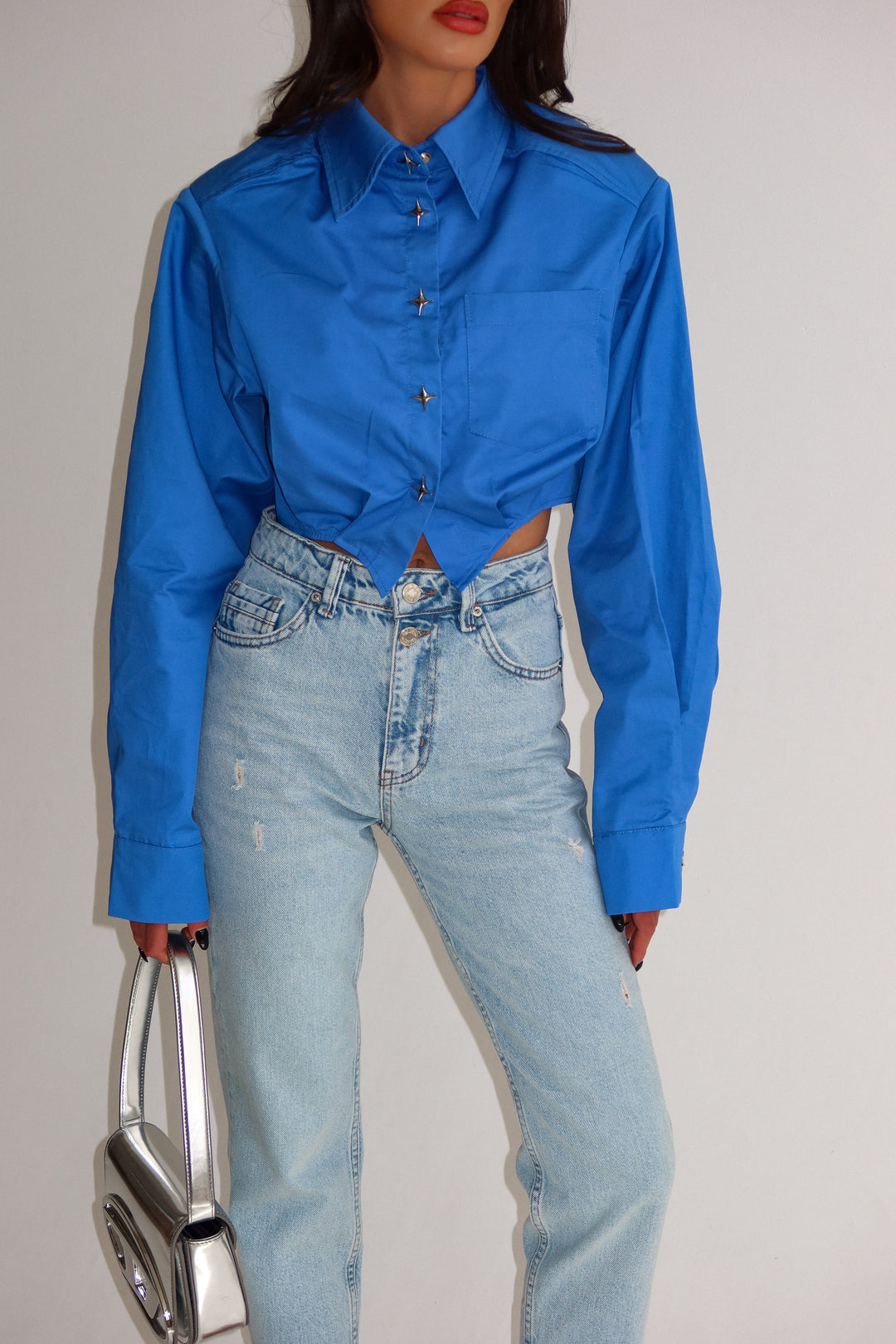 חולצת אנימה - כחול