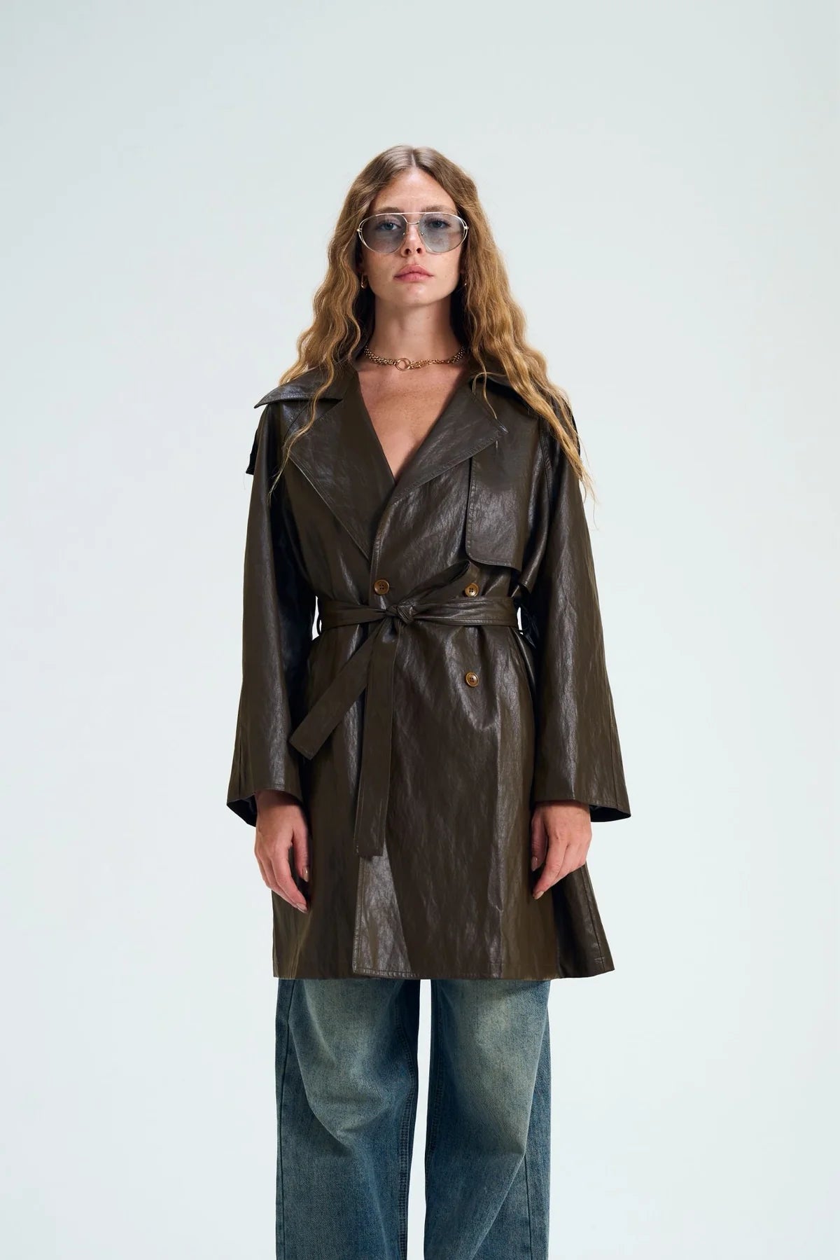 ג׳קט אלישיה חום כהה