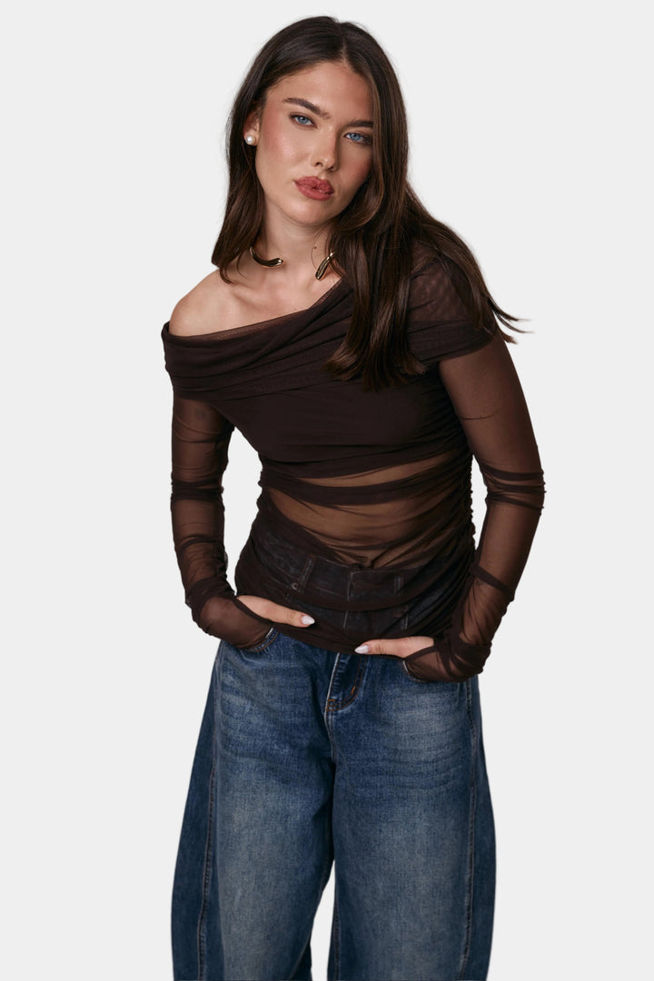 חולצת מיאל חום