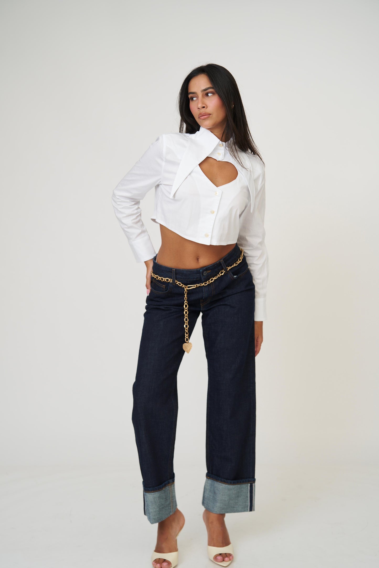 חולצת לימסל לב - שחור