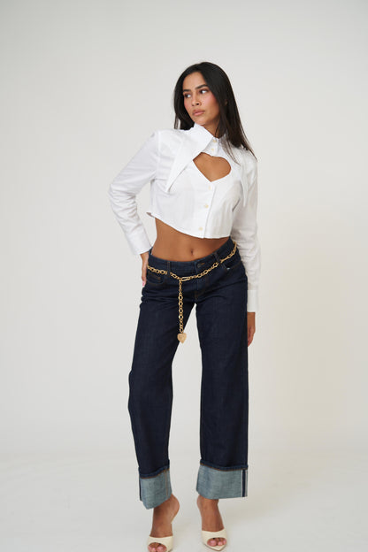 חולצת לימסל לב - שחור