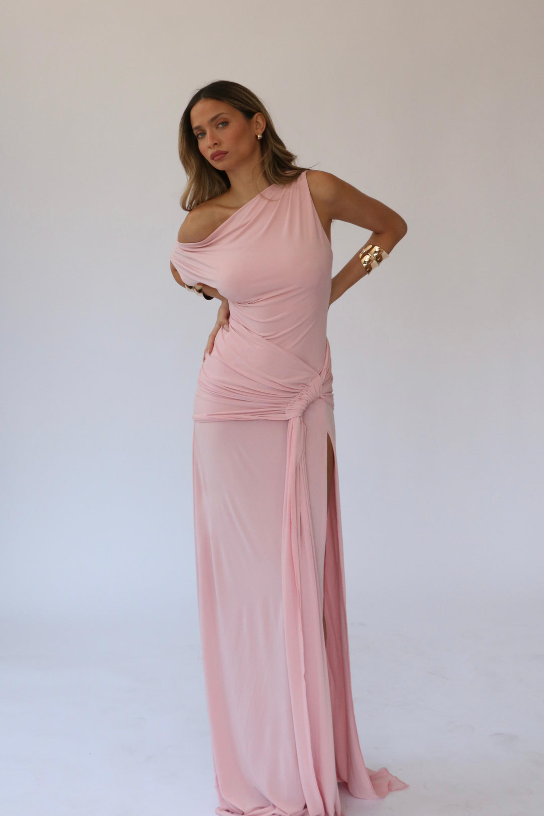 שמלת בל - ורוד