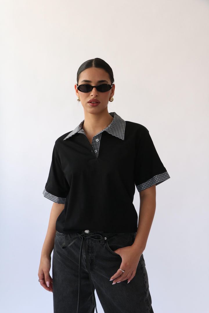 חולצת סיילו - שחור