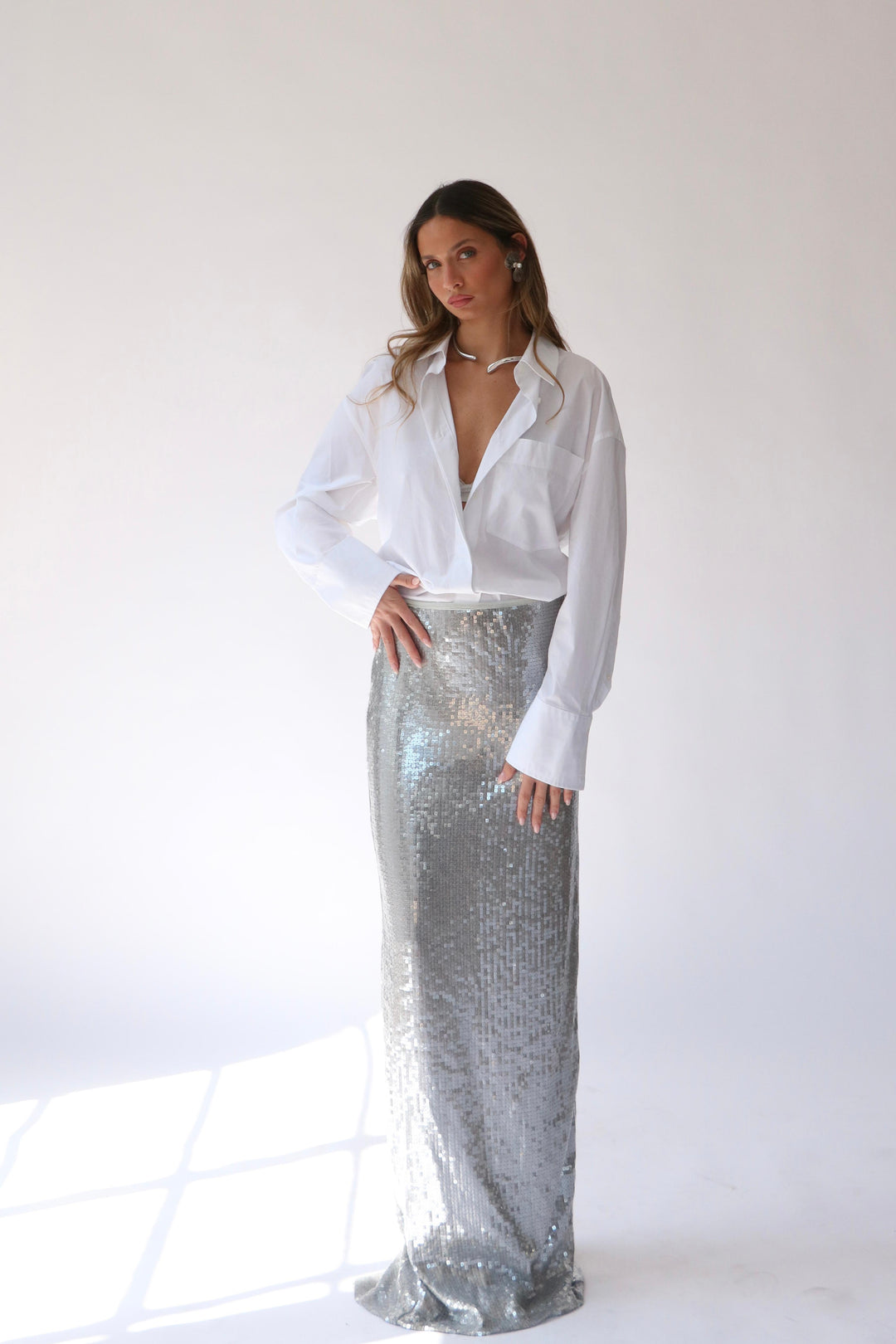 חצאית פייטו -שחור