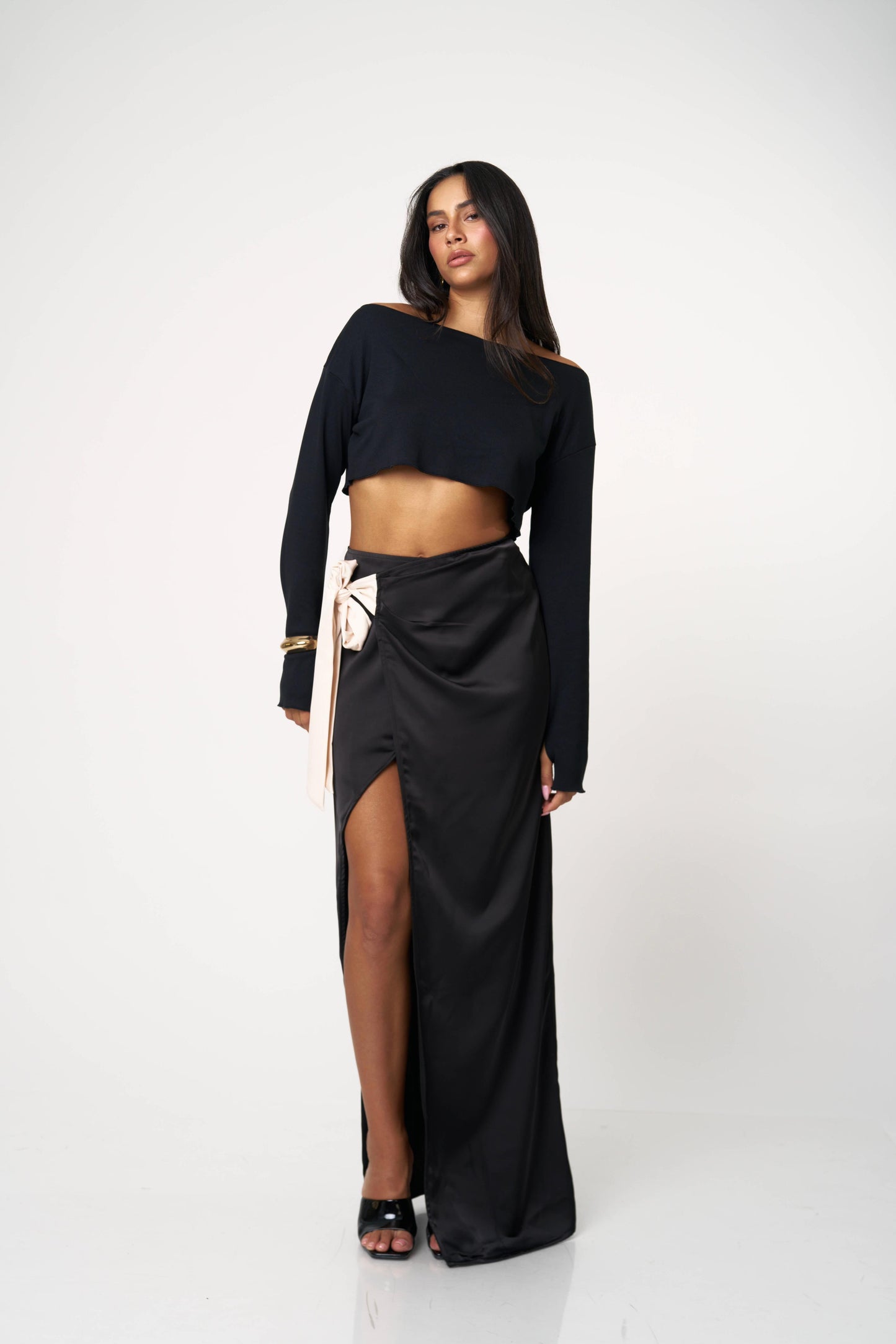 חצאית אנבל - שמנת