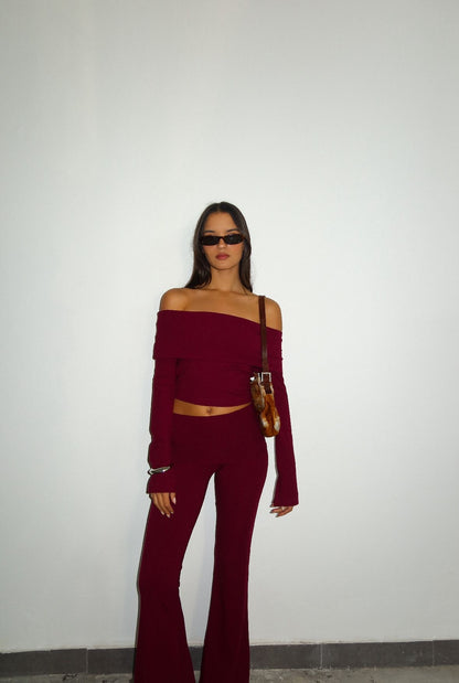 חליפת סייפר - בורדו