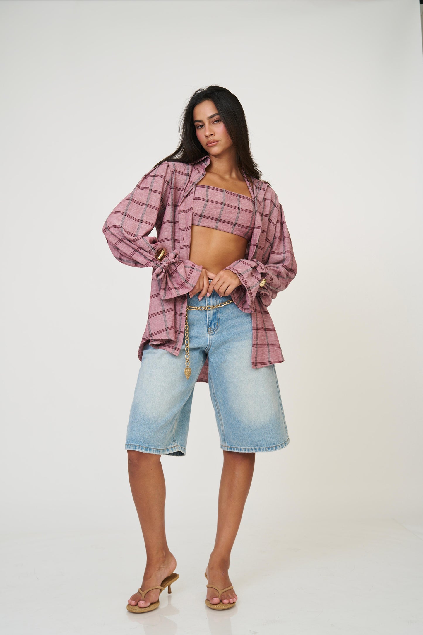 מכופתרת אניטה - אדום