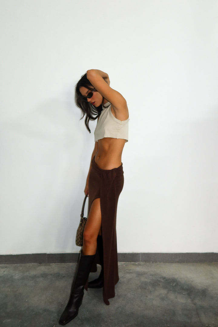 חצאית מלאני-חום