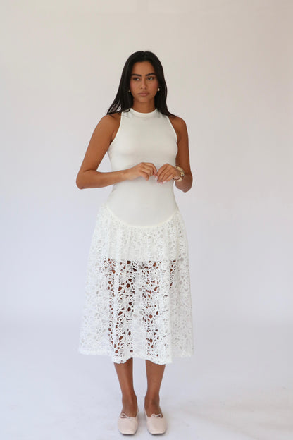 שמלת שרין -לבן